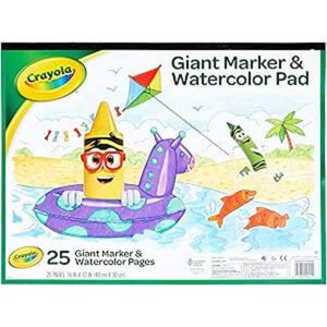 Crayola Giant Marker And Watercolor Pad, Multi-Colour, Cy99-3411