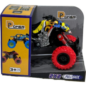 D-Power - Pullback Stunt Doodle Motorcycle, Red | No Batteries Needed, Fun for All Ages | 3+