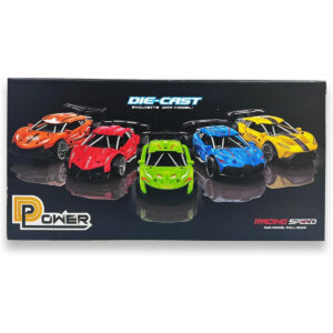 D-Power Diecast Pull Back with Sounds – 1:32 scale (Gray) | Pull Back with music, Battery Requires 3 button Cell | Perfect gifts for ages 3+ up