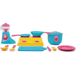 Funskool Giggles - Kitchen Set Deluxe, 19 Piece Colourful Pretend And Play Cooking Set, Language And Social Skills,Role Play, 3 Years & Above, Preschool Toys