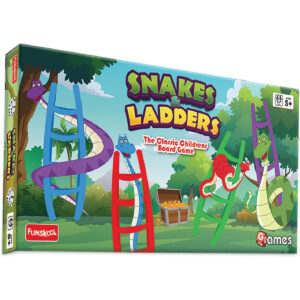 Funskool Games - Snakes & Ladders, The classic children board game, kids & family, 2 - 4 players, 4 & above