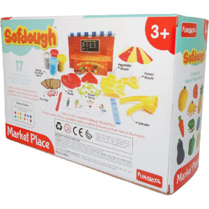 Funskool Fundough - Market Place , Cutting And Moulding Playset , 3Years + , Multi-Colour