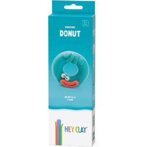 HEY CLAY – DIY Donut Plastic Creative Modelling Air-Dry Clay For Kids 3 Cans