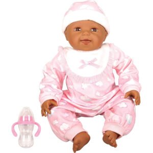 Lotus - 18" inch, Soft-bodied Baby Doll ? Afro-American (No Hair)