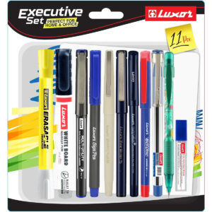 Luxor - Executive Set | Trendy design Pen | Smooth Ink Flow pens | Precision writing and signing | Pack of 11