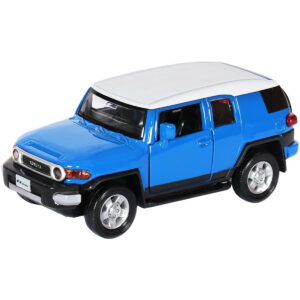 D-power – Toyota FJ Cruiser – Blue | Die-Cast Replica, Ultimate Collector's Item, Off Road Vehicles | Interact with Doors & Hoods - Pull Back Collection with Lights & Sounds | Size - 1:32, For Kids 3+