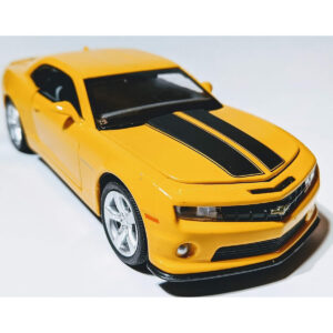 D-power – Chevrolet Camaro SS - Yellow| Die-Cast Replica, Ultimate Collector's Item, American Muscle Cars | Toy Vehicles, Metal Toy Car Model - Pull Back Collection | Size - 1:32, For Kids 3+