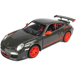 D-power – Porsche 911 GT3 RS Dark Grey | Die-Cast Replica, Ultimate Collector's Item, American Muscle Cars | Toy Vehicles, Metal Toy Car Model - Pull Back Collection | Size - 1:32, For Kids 3+