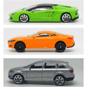 D-power – Prestige Trio, 3Pc 1:64 Sized BMW, Audi, Lamborghini | Die-Cast Replica, Ultimate Collector's Item, Toy Car, Bundle Collection | Size - 1:64, For Kids 3+