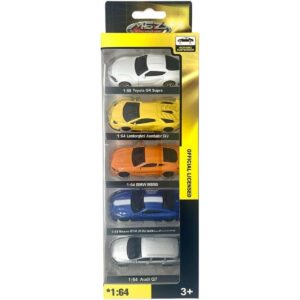 Dpower – Exceptional Series, 5Pc 1:64 Sized Supra, Aventador, BMW, Audi, GT-R | Die-Cast Replica, Ultimate Collector's Item, Toy Car, Bundle Collection | Size - 1:64, For Kids 3+