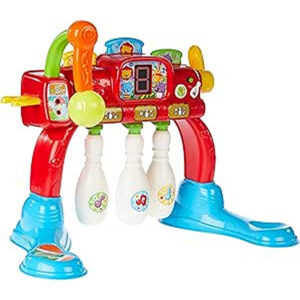 VTech - Batter Up and Bowl 2in1 Sports Center | Baseball and Bowling, Interactive Toy for Babies, Preschool Learning Toys for Kids, Audible Electronic Device | Multi-Colour
