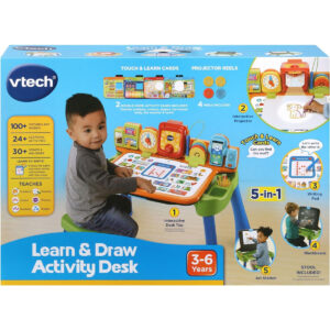 Vtech - Touch and Learn Activity Deluxe Desk | Multicolor, Baby Activity Table for Toddlers | Baby Activity Table for Toddlers & Kids – Unisex | 6 Months+