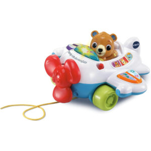 Vtech - 123 Fly with Me Airoplane - Multicolour | Light up button plays fun sing-along songs and the wing buttons introduce numbers and letter sounds. | Suitable ages 9m + up