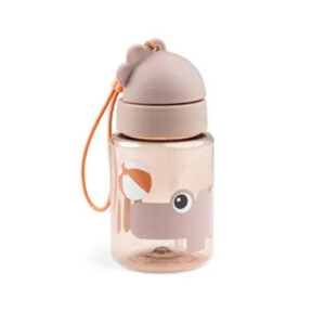 Done By Deer - Playground Printed Straw Bottle - Powder - 280ml