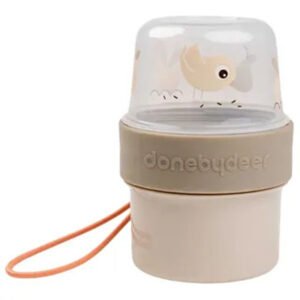 Done By Deer To Go 2-Way Snack Container S Birdee Sand