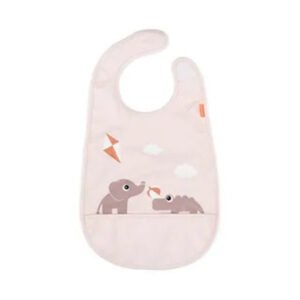 Done By Deer Bib W/Velcro Playground Powder