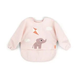 Done By Deer Sleeved Pocket Bib Playground Powder