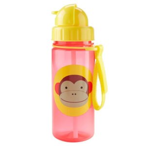 SkipHop - Zoo Straw Bottle - Monkey - 384ml
