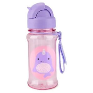 Skiphop - Zoo Tritan Kids Straw Bottle - Narwhal - 355ml