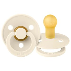 Bibs - Latex Colour Flow Pacifier - 0M+ - S1 - Ivory
