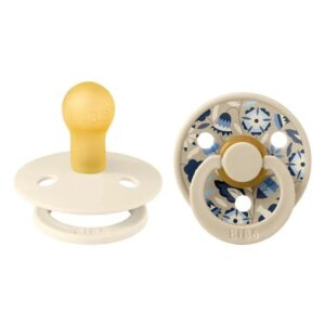 Bibs - Liberty Colour Bobo Pacifier - Size 1 - Ivory Mix - 2 Pcs
