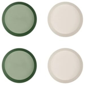 Citron PLA Plate Set of 4 Green Cream