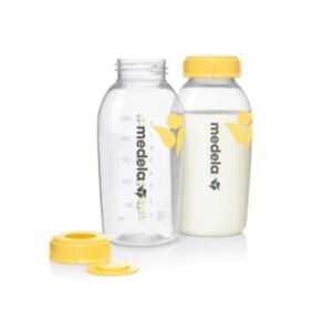 Medela Breastmilk Bottles 250 Ml 2 Pcs Clear Yellow