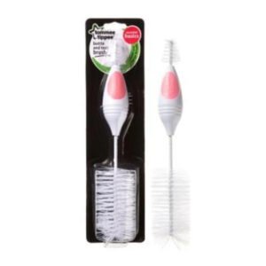 Tommee Tippee Essentials Bottle Brush and Teat Brush - Pink