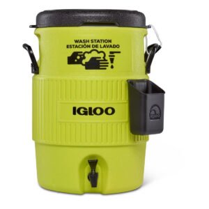 IGLOO-5 Gallon Seat Top Wash Station - Green