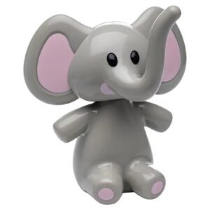 Melii - Elephant Pacifier Holder with Pink Ears