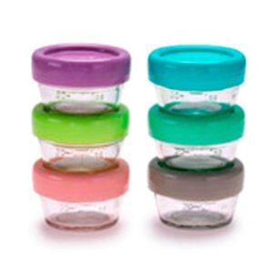 Melii - Glass Food Container - 2oz - 6pcs