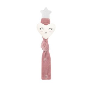 Babyjem Pacifier Heart Holder, Pink, 0 Months+