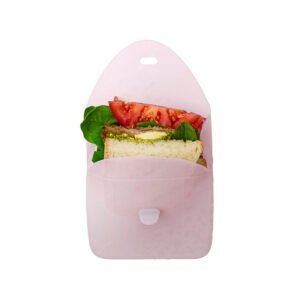 b.box Silicone Sandwich Pocket | Reusable Silicone Pouch | Fits in Lunchbox | Microwave, Freezer & Dishwasher Safe | Food Meal Prep Storage Container