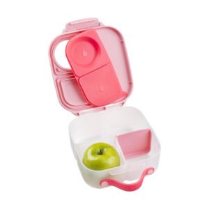 b.box Mini Lunchbox | Bento Box with 3 Compartments (2 Leakproof) | Ideal for Toddlers, Kids Lunch & Snacks | Fits Whole Piece of Fruit | BPA Free