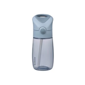 b.box Junior Drink & Water Bottle – Blush | Easy Grip Bottle and Leakproof Lid | Cute Toddler-Friendly Design, Flip Top Straw | 380ml