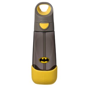 B.Box Tritan Drink Bottle – 600ml Batman Edition | Durable, Lightweight & Shatter-Resistant | Flip-Top Lid with Easy-Flow Straw | BPA-Free & Dishwasher Safe | Perfect for School, Sports & Travel