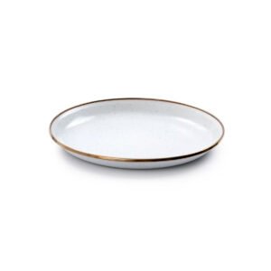BareBones - Enamel Salad Plate Eggshell - set of 2 -DISCONTINUED