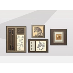 Faeber Decorative Multi-Layered Photo Frame Set, 7 Pieces, Assorted Designs (Casual, Animal Print)