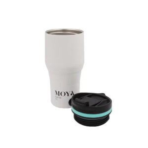 Moya "High Tide" 380ml Travel Coffee Mug Blue/White