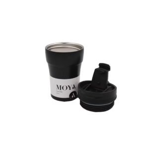 Moya "Low Tide" 250ml Travel Coffee Mug Black/Black