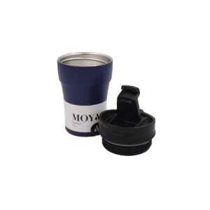 Moya "Low Tide" 250ml Travel Coffee Mug Black/Navy