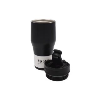 Moya "High Tide" 380ml Travel Coffee Mug Black/Black