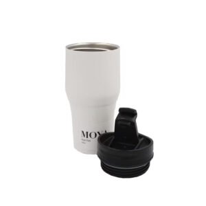 Moya "High Tide" 380ml Travel Coffee Mug Black/White