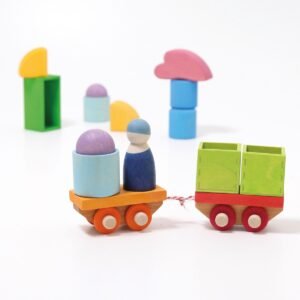 Building Set Wooden Train