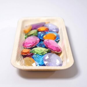 28 Giant Acrylic Glitter Stones