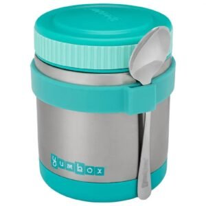 Yumbox - Caicos Thermal Jar with Spoon - Aqua