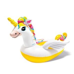 Intex - Inflatable Unicorn Ride-On - Inflatable Pool Float - White