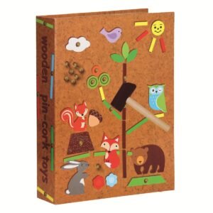 Wooden Pin-Cork Forest Friends Tap A Shape Set