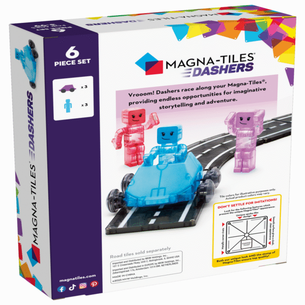 MagnaTiles Dashers 6pc Carton Angle f back Update