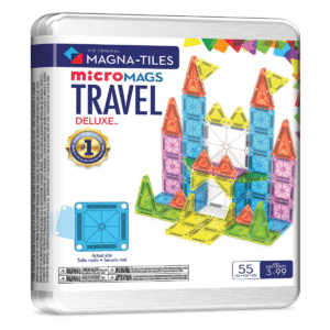 MAGNA-TILES? microMAGS Travel Set Deluxe 55-Piece Magnetic Construction Set